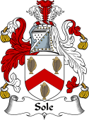 English Coat of Arms for the family Sole