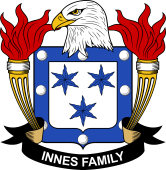 Coat of arms used by the Innes family in the United States of America