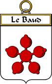 French Coat of Arms Badge for Le Baud