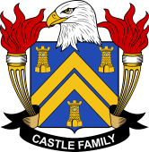 Coat of arms used by the Castle family in the United States of America