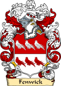 English or Welsh Family Coat of Arms (v.23) for Fenwick