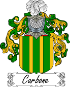 Araldica Italiana Coat of arms used by the Italian family Carbone