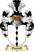 English Coat of Arms (v.23) for the family Daniell