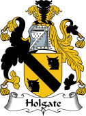 English Coat of Arms for the family Holgate
