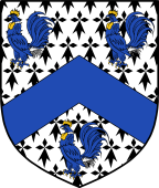 English Family Shield for Glascock or Glascott