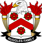 Coat of arms used by the Ruggles family in the United States of America
