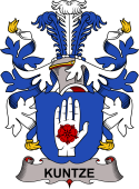 Danish Coat of Arms for Kuntze