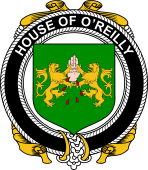 Irish Coat of Arms Badge for the O'REILLY family