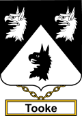 English Coat of Arms Shield Badge for Tooke