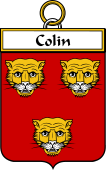 French Coat of Arms Badge for Colin