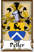 German Coat of Arms Wappen Bookplate  for Peller