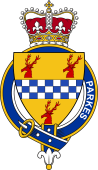 British Garter Coat of Arms for Parkes (Scotland)