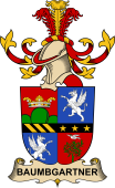 Republic of Austria Coat of Arms for Baumbgartner de Baumgarten