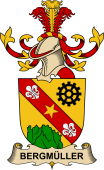 Republic of Austria Coat of Arms for Bergmüller d'Augustenstein