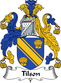 English Coat of Arms for Tilson or Tilston