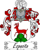 Araldica Italiana Coat of arms used by the Italian family Esposito