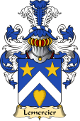 French Family Coat of Arms (v.23) for Lemercier (Mercier le)