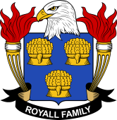 Coat of arms used by the Royall family in the United States of America