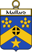 French Coat of Arms Badge for Maillard