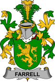 Irish Coat of Arms for Farrell or O'Ferrell