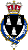 British Garter Coat of Arms for Porter (England)