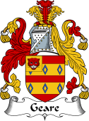 English Coat of Arms for Geare