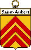 French Coat of Arms Badge for Saint-Aubert