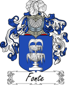 Araldica Italiana Coat of arms used by the Italian family Fonte