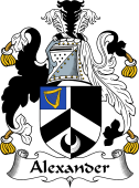 English Coat of Arms for the family Alexander