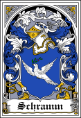 German Wappen Coat of Arms Bookplate for Schramm