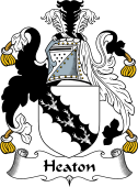 English Coat of Arms for the family Heaton or Heton