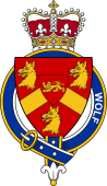Families of Britain Coat of Arms Badge for: Wolf (England)