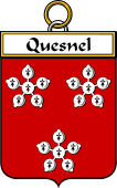 French Coat of Arms Badge for Quesnel