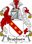 English Coat of Arms for the family Bradburn(e)