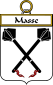 French Coat of Arms Badge for Masse