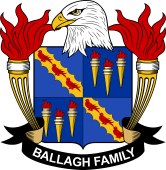 Coat of arms used by the Ballagh family in the United States of America