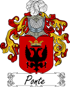 Araldica Italiana Coat of arms used by the Italian family Ponte