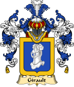 French Family Coat of Arms (v.25) Girault