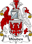English Coat of Arms for the family Wooden