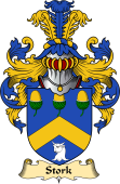 English Coat of Arms (v.23) for the family Stork