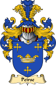 English Coat of Arms (v.23) for the family Peirse