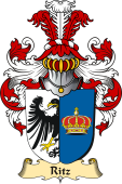 v.23 Coat of Family Arms from Germany for Ritz