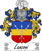 Araldica Italiana Coat of arms used by the Italian family Lanzoni
