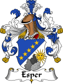 German Wappen Coat of Arms for Esper