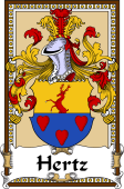 German Coat of Arms Wappen Bookplate  for Hertz
