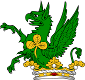 Family crest from Ireland for Powell (Cork)