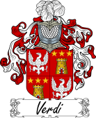 Araldica Italiana Coat of arms used by the Italian family Verdi