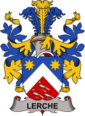 Coat of arms used by the Danish family Lerche