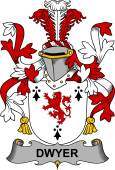 Irish Coat of Arms for Dwyer or O'Dwyer