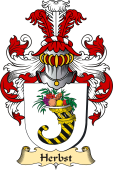 v.23 Coat of Family Arms from Germany for Herbst